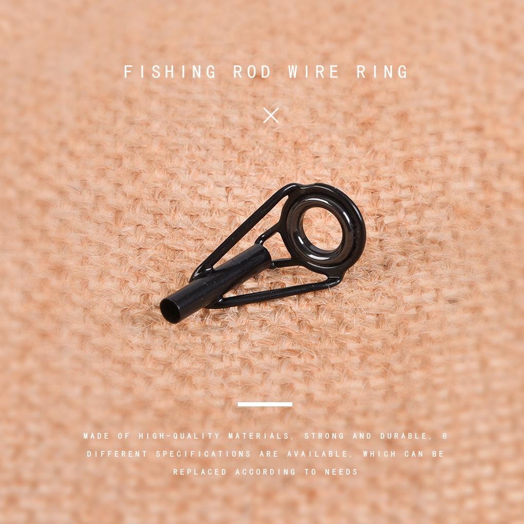 Set 80 Vòng Định Hình Cần Câu Cá Bằng Thép Không Gỉ 8 Kích Cỡ