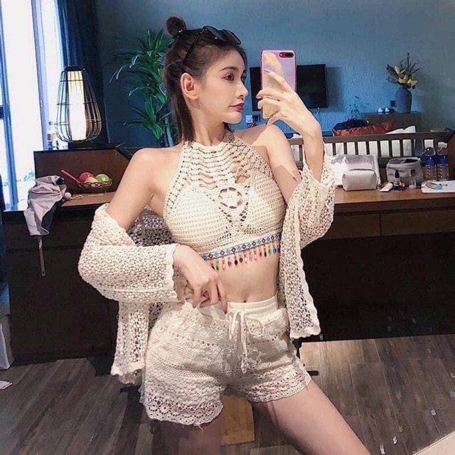 Set đi biển bra yếm, có bán rời