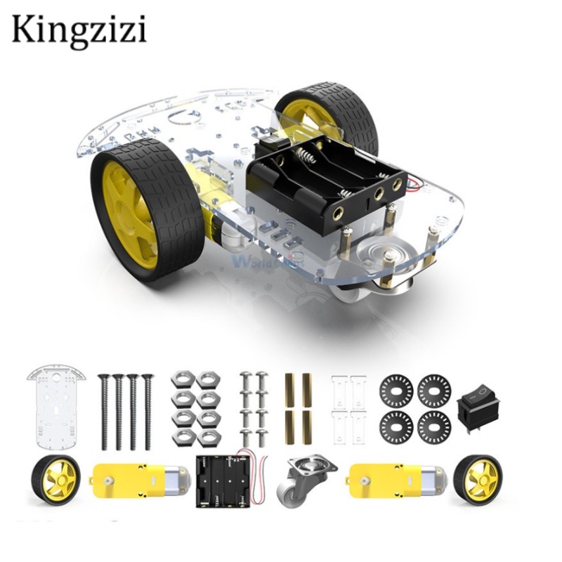 Bộ Khung Gầm Và Pin 2wd Cho Robot Thông Minh