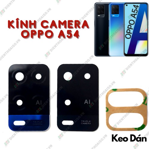 Kính camera oppo a54 kèm keo dán