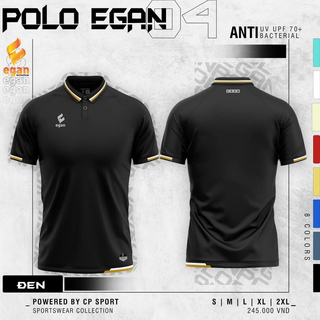 Áo Polo Thể Thao Egan 04 Dòng Cao Cấp, 8 Màu Rất Đẹp, Form Chuẩn, Mẫu Hot