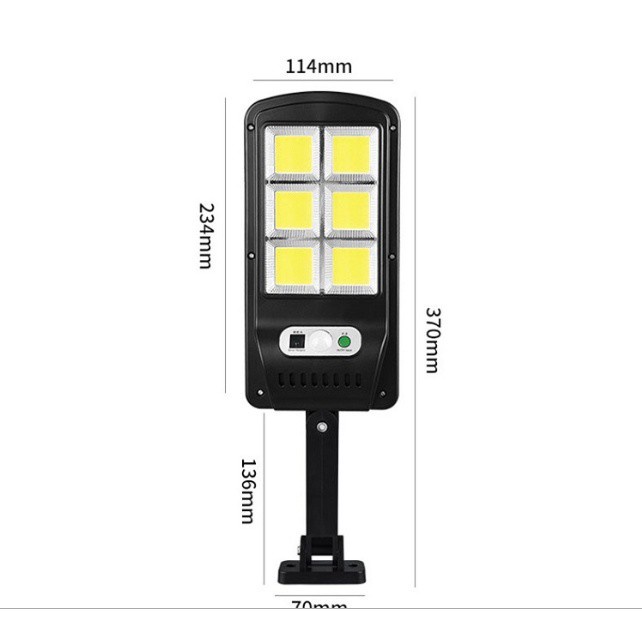 Đèn năng lượng mặt trời sân vườn solar light chống bão 150W đèn đường 120 lED