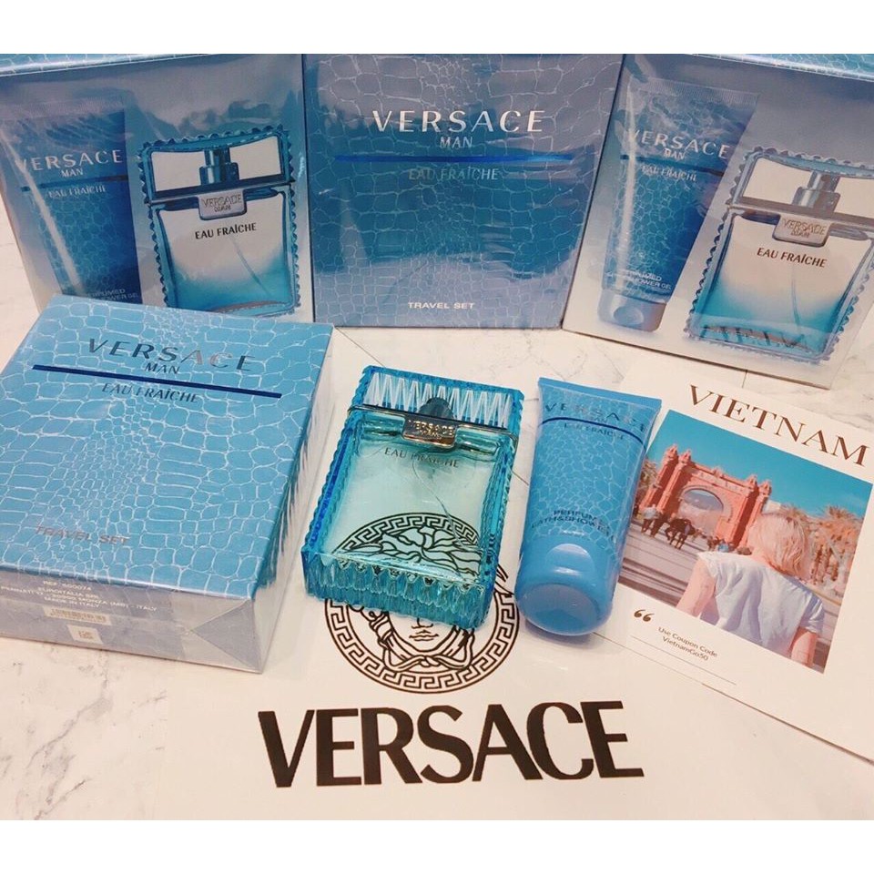 Gift set nước hoa Versace Eau Fraiche | Thế Giới Skin Care