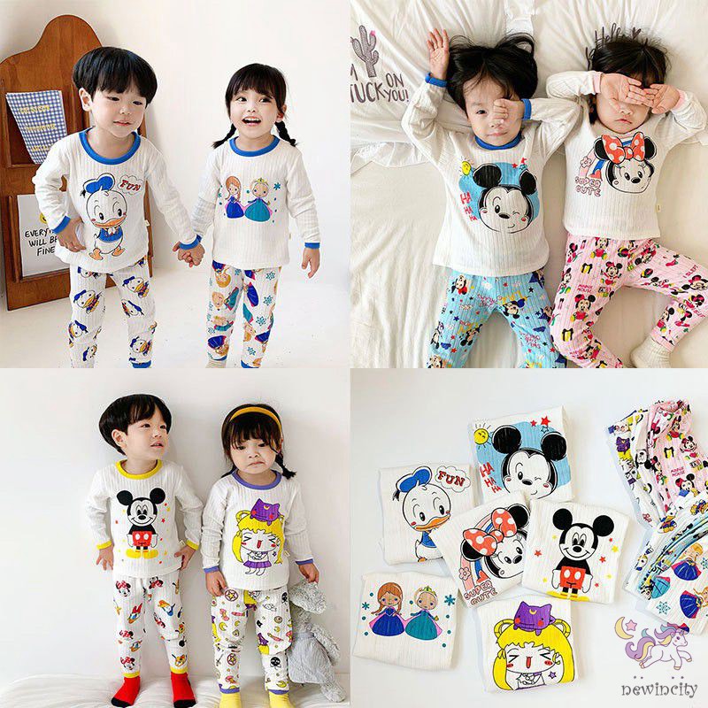 Set Áo Thun Tay Dài &amp; Quần Dài Dành Cho Bé