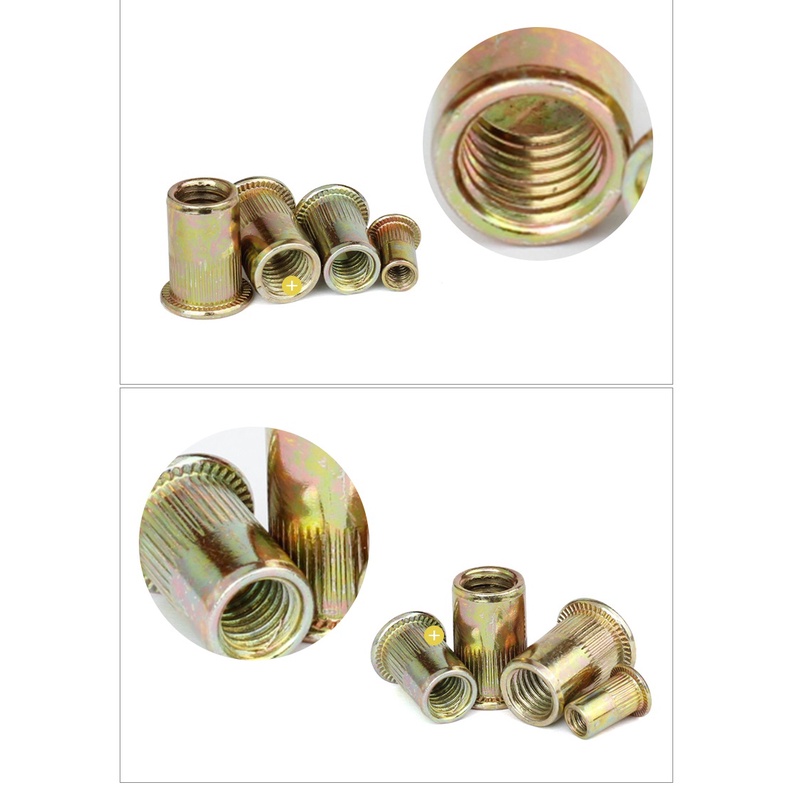 Combo 100c Ốc tán rút M10 thép mạ