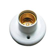 Đui đèn kiểu xoáy ốp trần 4A 250V E27 - ĐUI ĐÈN THẲNG