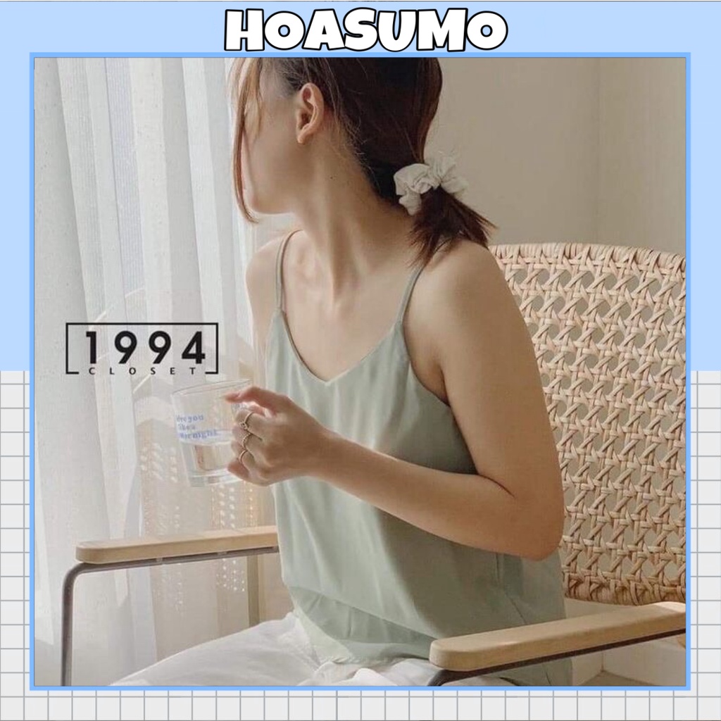 Áo 2 dây vintage dáng hàn | BigBuy360 - bigbuy360.vn