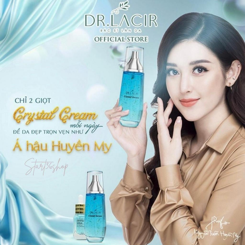 Serum dưỡng da Dr Lacir Serum tinh thể vàng ngăn lão hóa mờ nếp nhăn, mờ thâm nám, dưỡng ẩm, 2 size 25ml và 50ml