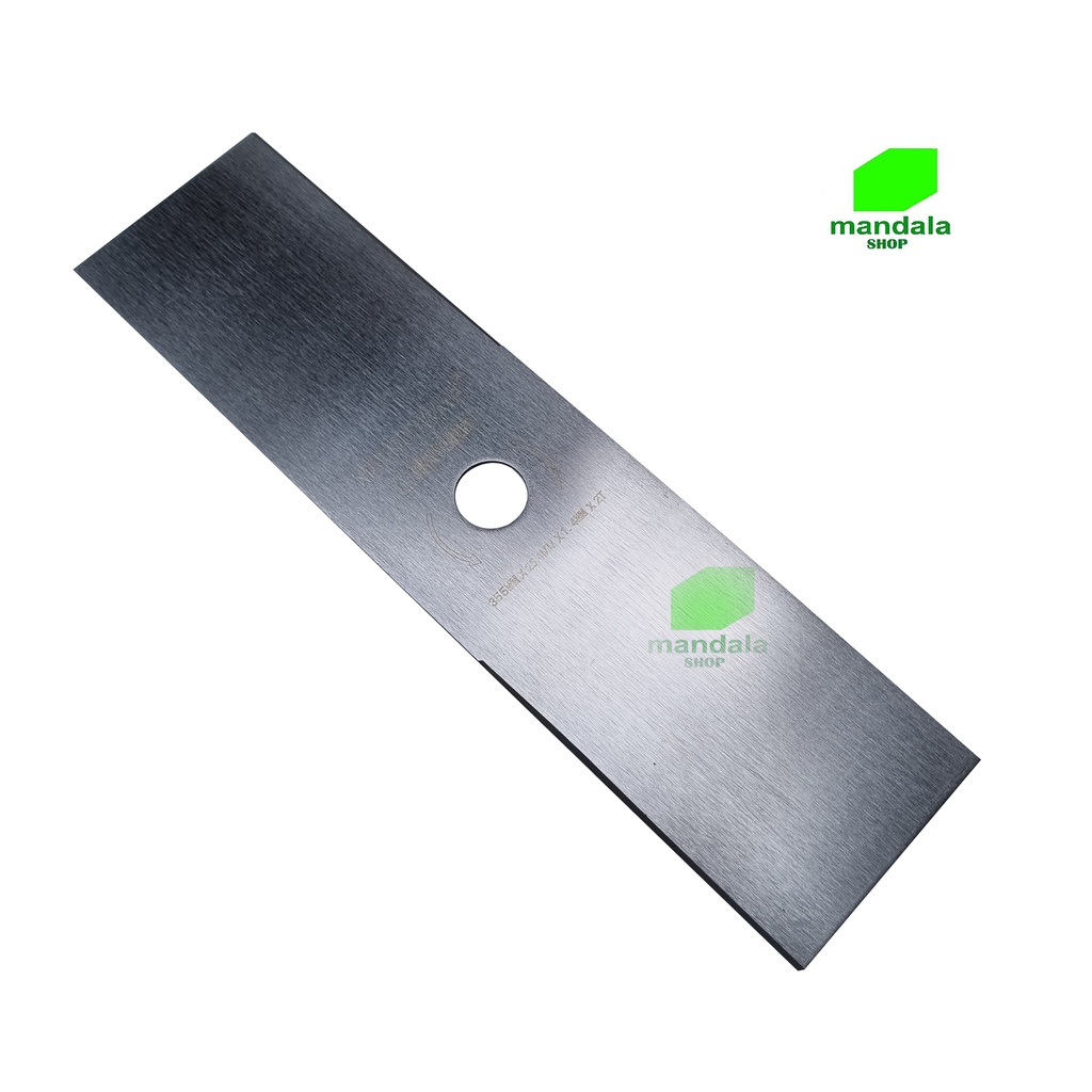 Dao cắt cỏ MITSUYAMA vuông trắng dài 355mm, dày 1.6mm dùng cho máy cắt cỏ 2 thì 260, 330. 4 thì honda gx25, gx35...