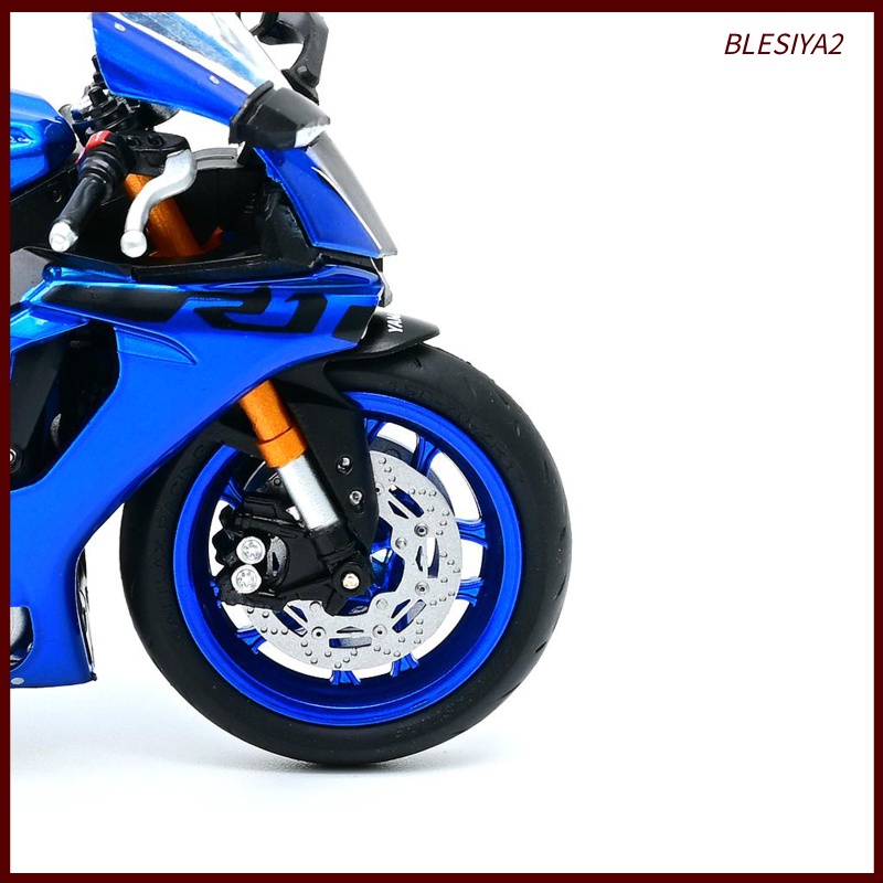 Blue 1/18 Motorcycle Bike Model Yamaha YZF-R1 Motorbike Gift w/ Display Box