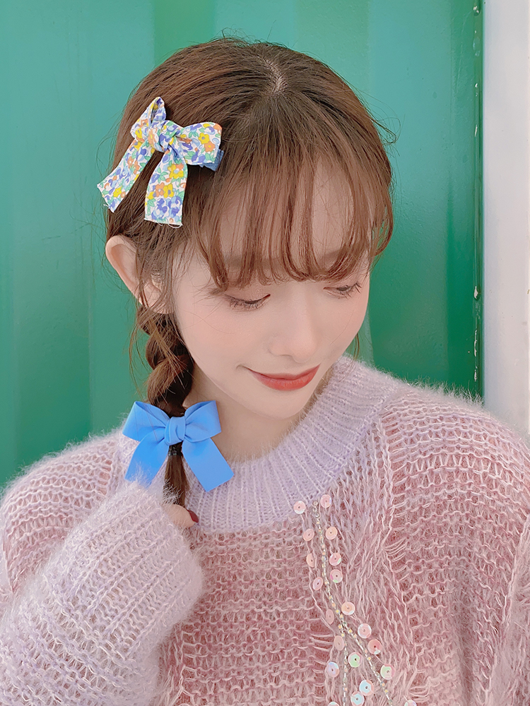 Kẹp Tóc Đính Nơ Phong Cách Hàn Quốc Xinh Xắn Cho Nữ