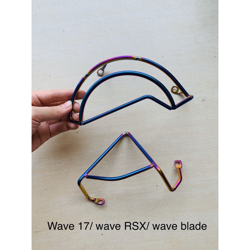 Bọ bảo vệ lốc máy 2 bên bằng inox 7 màu - Dòng xe Wave/Dream