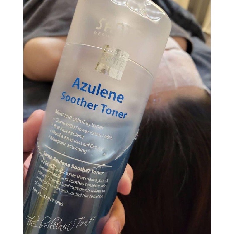 Toner Sante Căng Bóng Phục Hồi Da Chứa Ha Đa Phân Tử Siêu Nhỏ - Azulene Soother Toner 500ml