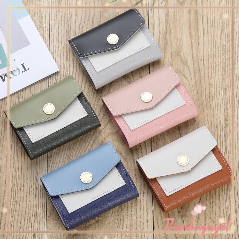 Ví nữ cầm tay phối màu HQ - (CÓ SẴN) - newstyle 2021 - T.N T0426