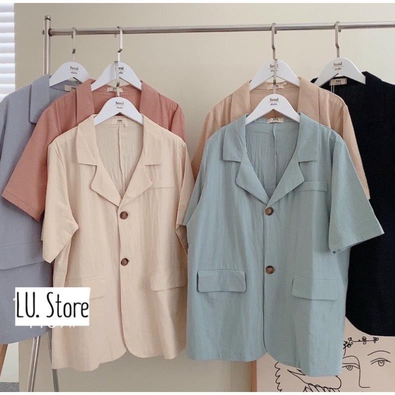 Áo Vest Cộc Tay 2 Cúc, Hàng Quảng Châu Ulzzang [ẢNH THẬT]