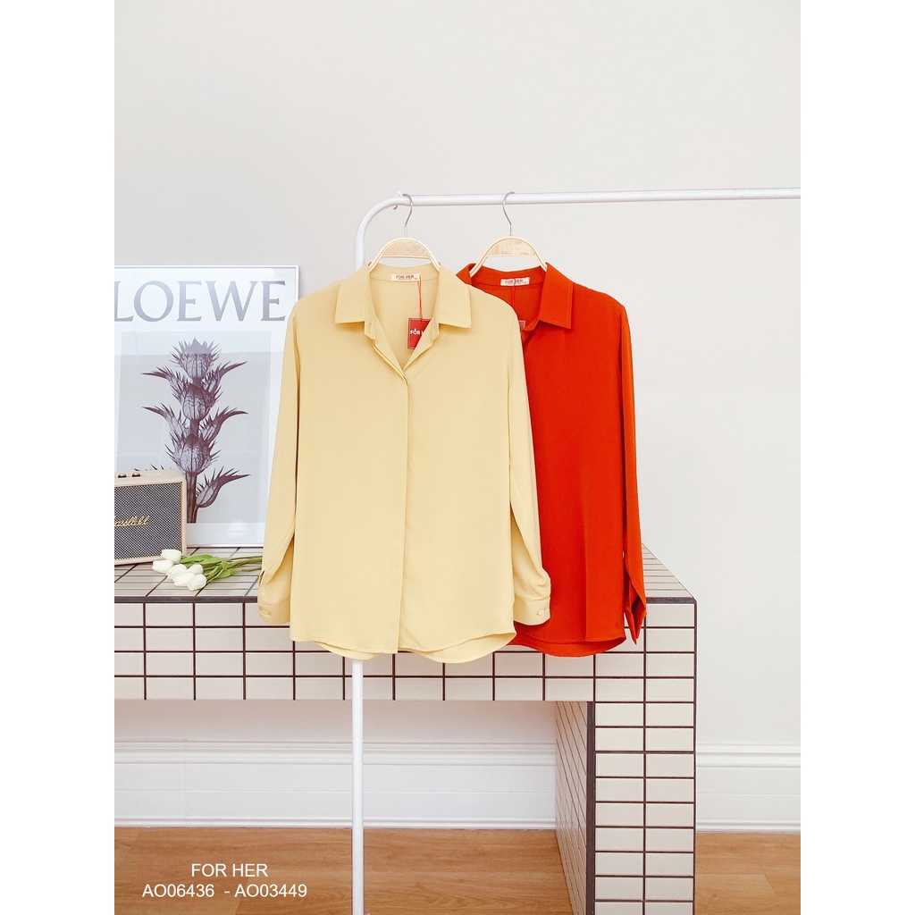 Áo sơ mi nữ tay dài trơn #2 AO0088-AO0089-AO0121-AO0344