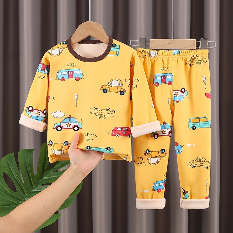Bổ nỉ dài tay lót lông hàng Quảng Châu cho bé 8-22kg