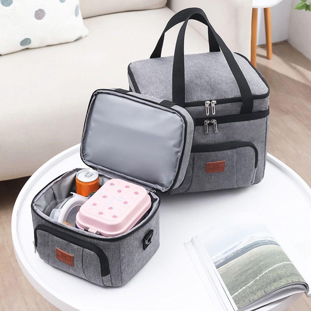 Túi Đựng Cơm Trưa Hai Lớp Cách Nhiệt Dung Tích 10L / 20L Tiện Dụng Mang Theo Du Lịch