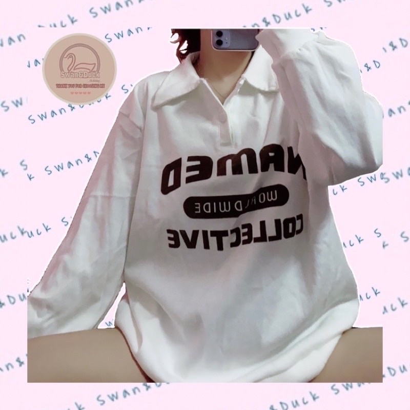 SWEATER POLO NAMED / CHỮ IN