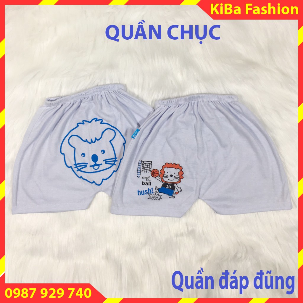 [ RẺ ĐẸP ] Quần đùi in mông (Set 10 chiếc ) chất cotton co giãn cho bé Trai/Gái 4-12kg- QĐ - TK0500 / quần đùi đóng bỉm