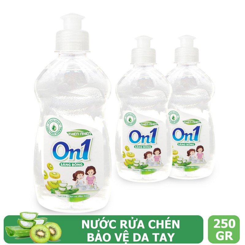 Nước rửa chén On1 dung tích 250g - Nhiều mùi hương - Sạch bóng vết dầu mỡ