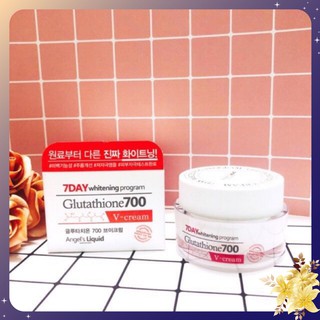 Kem dưỡng trắng da 7day whitening program glutathione 700 v-cream 50g ✿ѕ