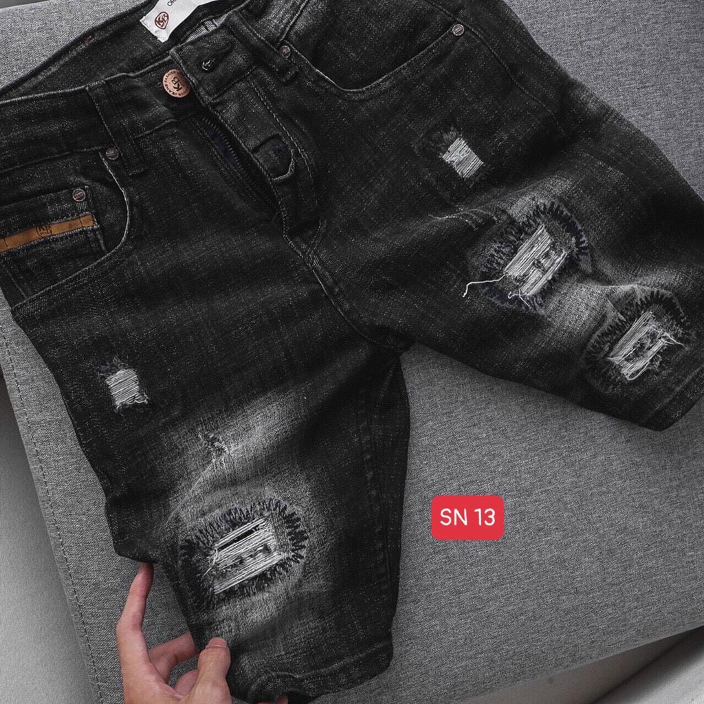 Quần Short Nam Chất Jean Co Giãn, Quần Đùi Nam thời trang cao cấp MuradFashion NT160