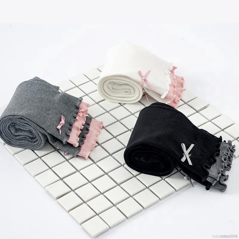 Quần legging cotton màu trơn cho bé gái