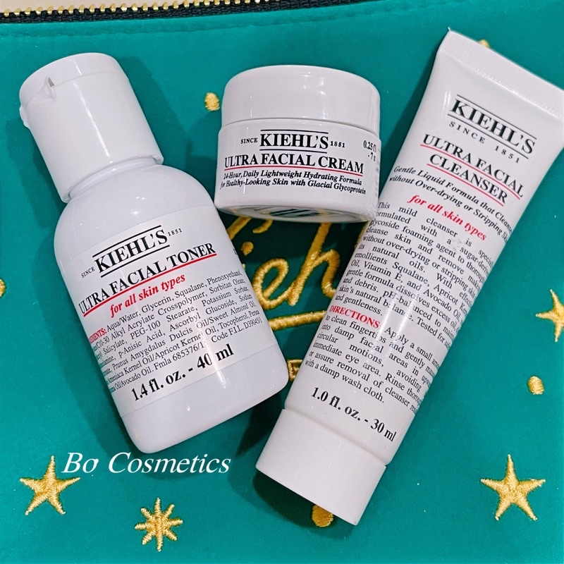 Combo kiehl’s Set dưỡng cho da thường - thiên khô Kiehls ultra facial mini