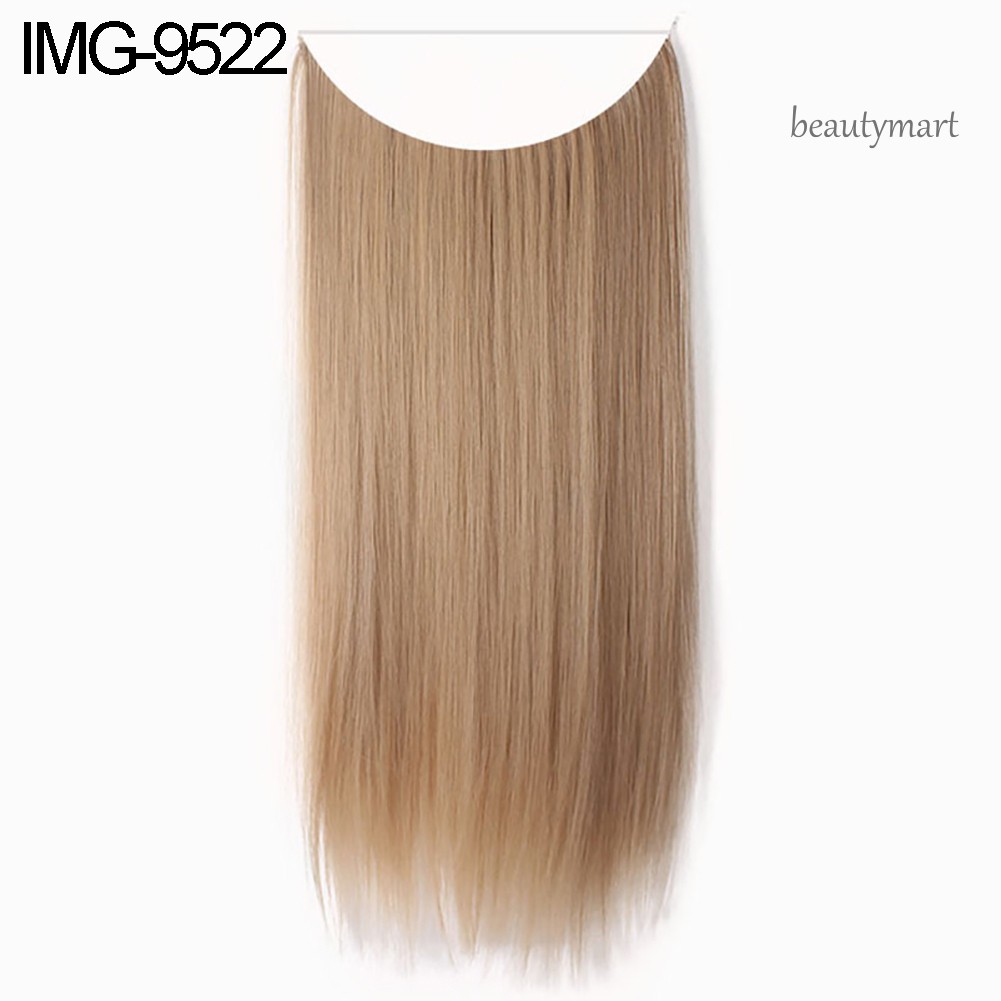 [Hàng mới về] Tóc Giả Dáng Thẳng/Cong Sợi Tự Nhiên Nối Nửa Đầu Cho Nữ