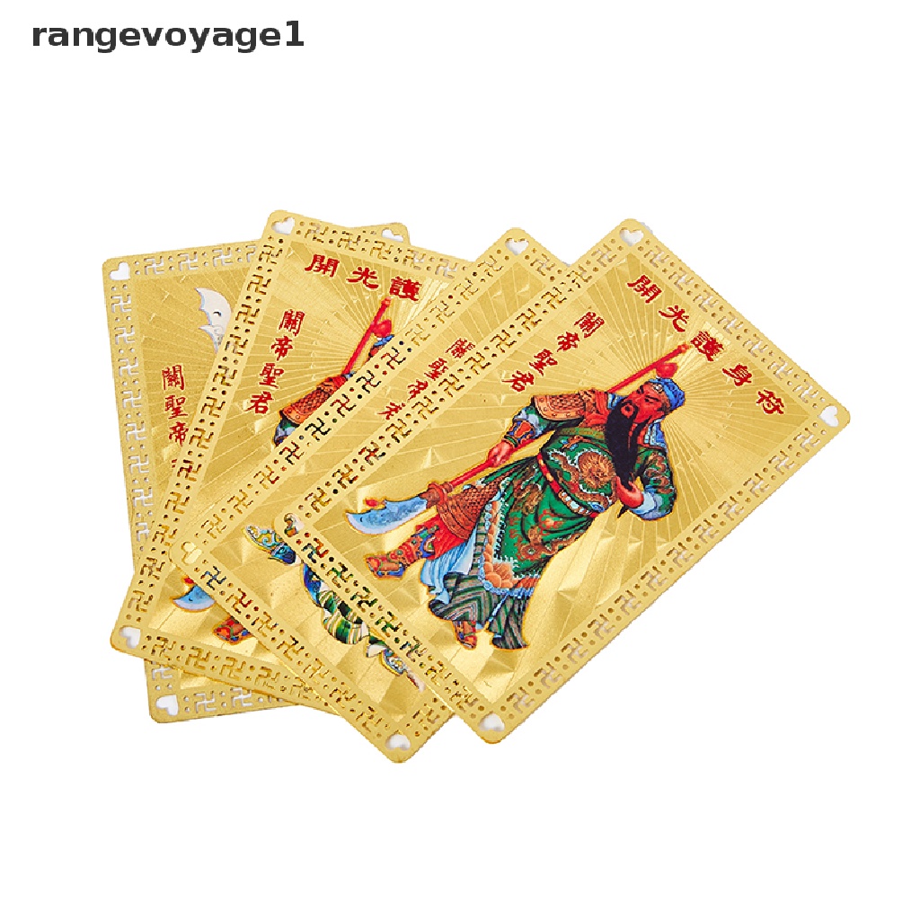 Thẻ Bùa Hộ Mệnh Phật Giáo Bằng Kim Loại Mẫu Mới Kaiguang Guandi Shengjun 1