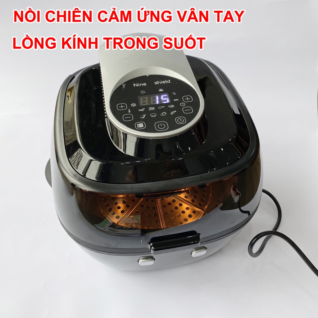 NỒI CHIÊN KHÔNG DẦU NHẬP KHẨU Nine Shield 6.5Lit, Giảm giá 50%, nồi chiên ko dầu, #nồi chiên không dầu Philips