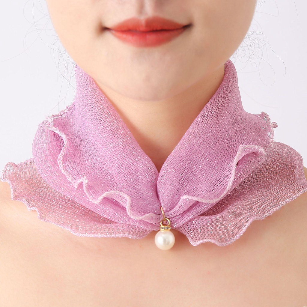 Khăn Choàng Lụa OKDEALS Phối Bèo Đa Dạng