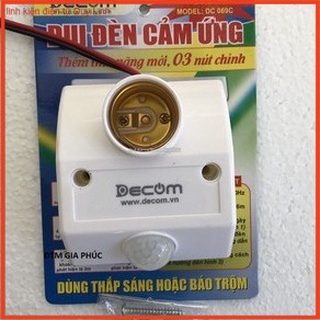 Đui đèn cảm ứng chuyển động 3 nút chỉnh