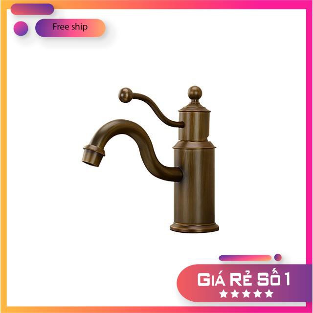 Vòi lavabo rửa mặt nóng lạnh gắn chậu bằng đồng cao 20cm,30cm Kanly GCV08-GCA16 tặng 2 dây cấp nước