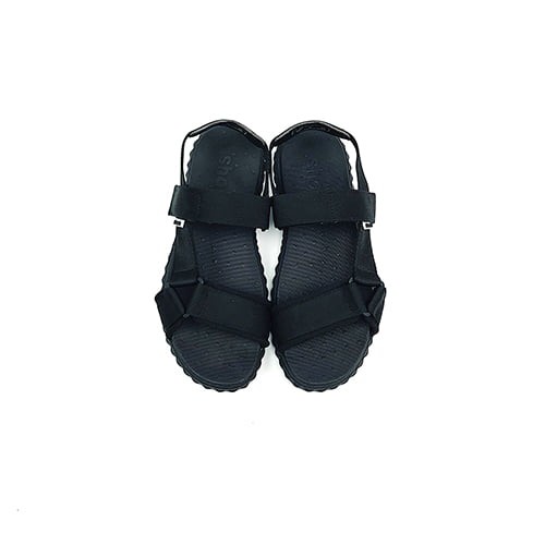 Giày sandal Shondo đen chéo F6T303