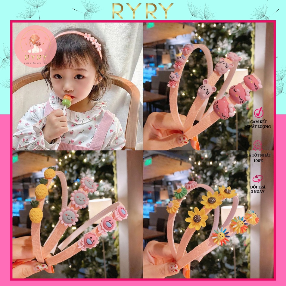 Cài Tóc Đính Hoa Xinh Xắn Cho Bé Gái