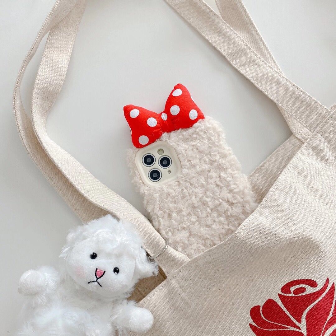 Ốp Lưng Phủ Lông Hình Tai Thỏ Đáng Yêu Cho Iphone 12pro Max 12mini 11 Pro Max X Xs Xr Xsmax 6 6s 7 8 Plus | BigBuy360 - bigbuy360.vn