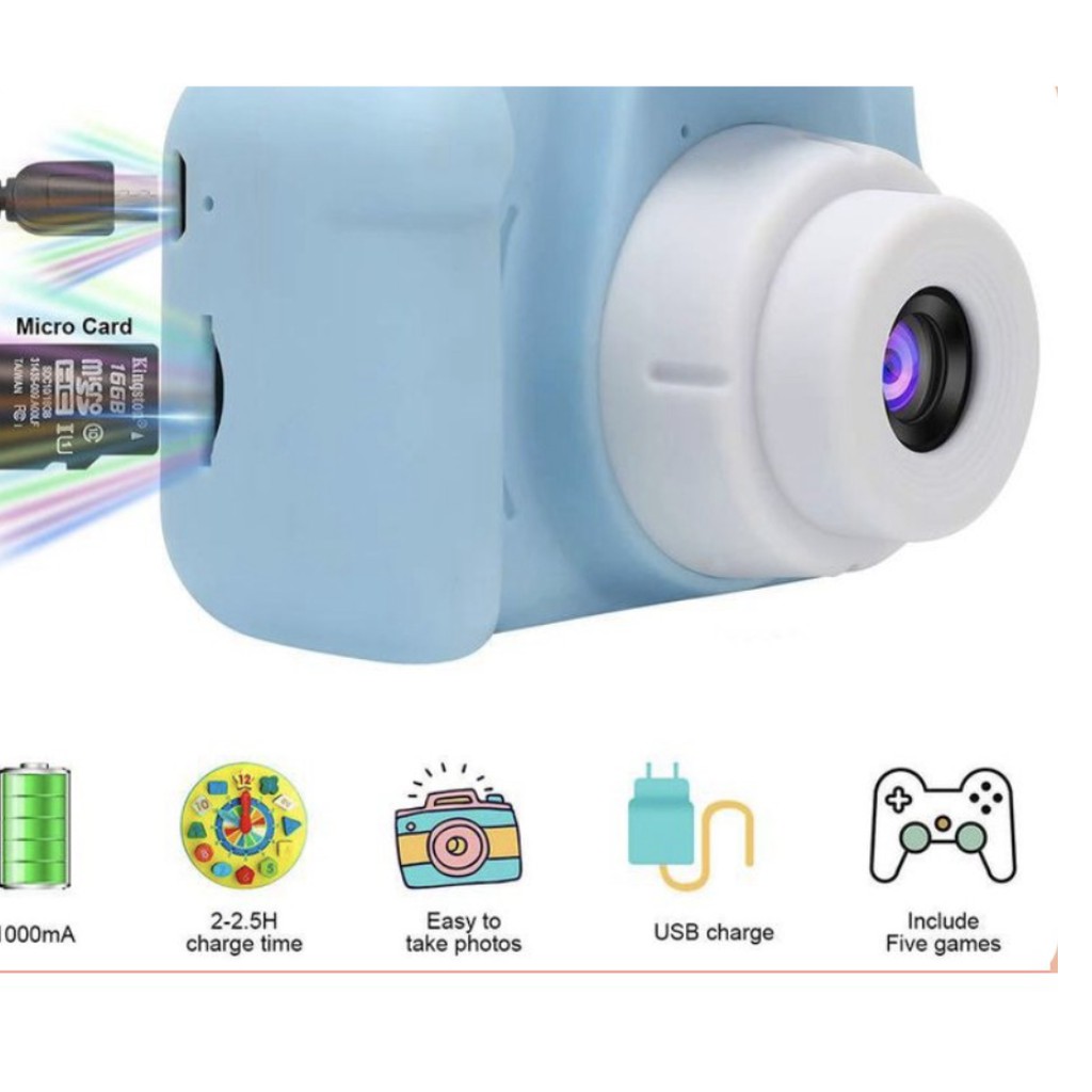 MÁY ẢNH KỸ THUẬT DSRL MINI CHO BÉ + tặng thẻ 16GB  | BigBuy360 - bigbuy360.vn