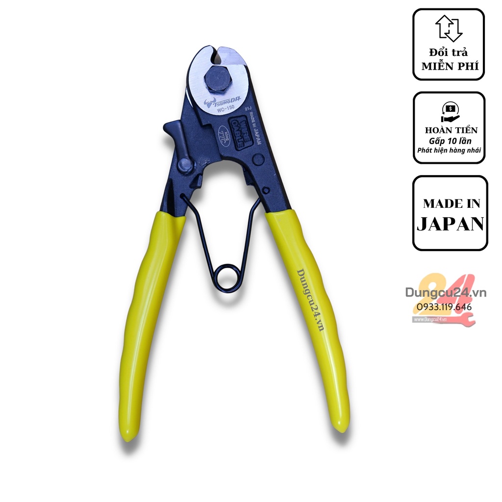 Kìm cộng lực cắt cáp Tsunoda WC-150 Nhật Bản