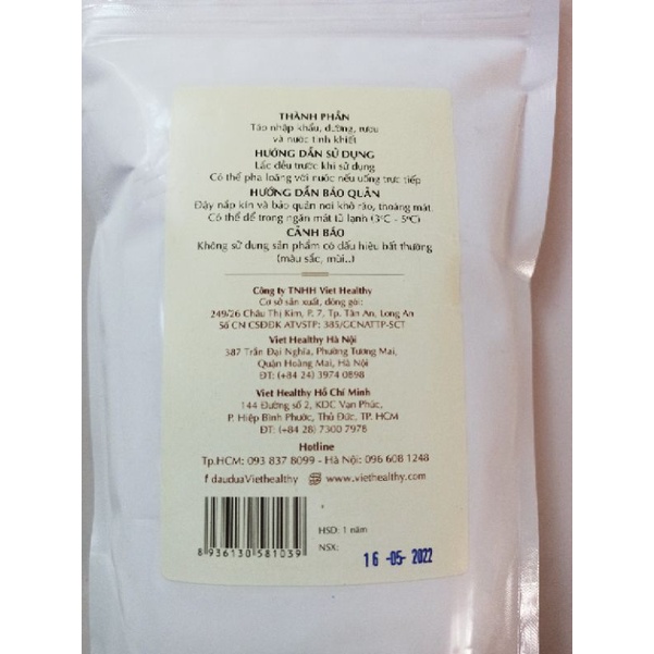 Trà lên men Kombucha trà đen Viethealthy 1 lít túi tiện lợi,tốt cho sức khoẻ, bổ sung lợi khuẩn Probiotic