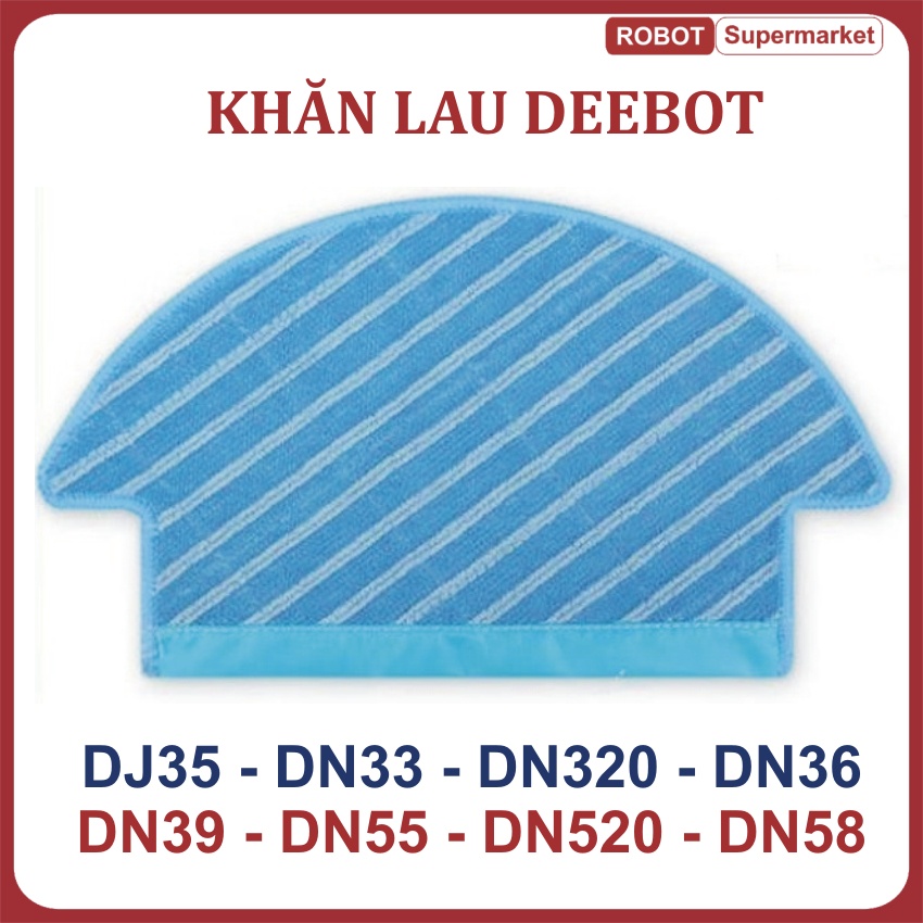 Khăn lau, giẻ lau robot hút bụi Ecovacs Deebot DJ35, DN33, DN320, DN36, DN39, DN55, DN520