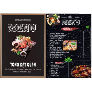 In + Thiết kế Thực Đơn, MENU  Giá rẻ