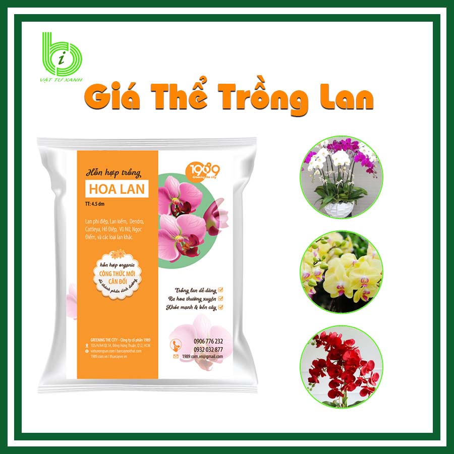Giá Thể Trồng Lan Cao Cấp - Vỏ Thông, Xơ Dừa, Đá Perlite, Than Sinh Học, Phân Tan Chậm, Dớn, Vỏ Đậu - Bịch 1kg