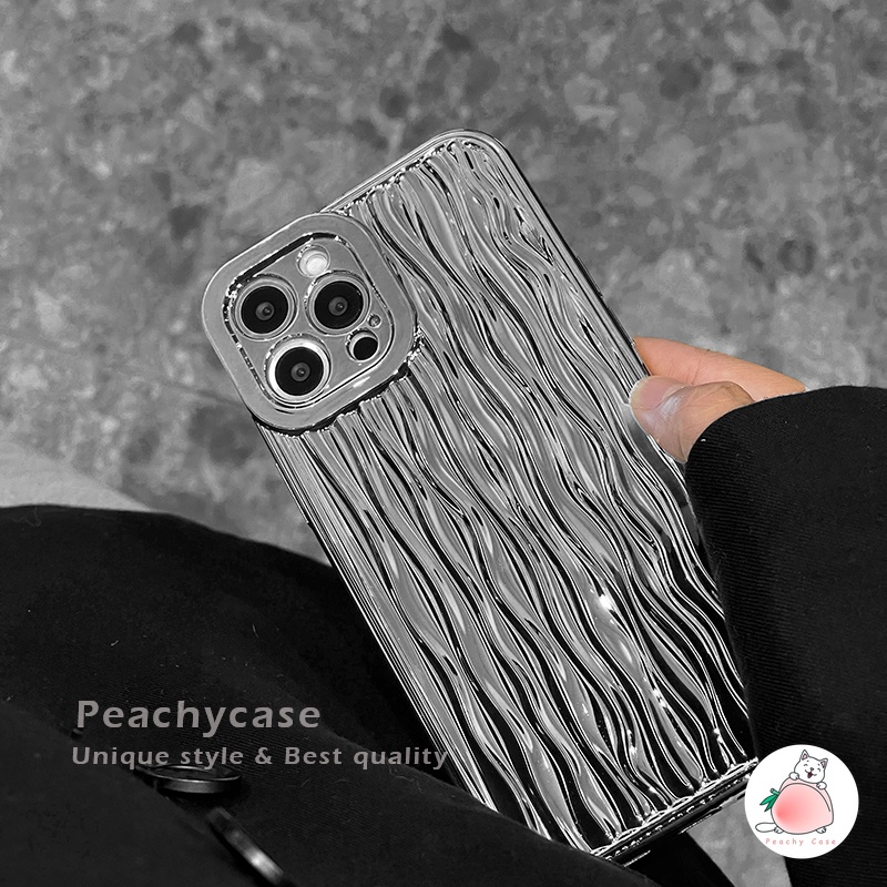 Ốp Điện Thoại TPU Mềm Mạ Điện Màu Bạc Bảo Vệ Camera Cho iPhone 14 13 Mini 12 Pro Max 11 Xr Xs Max X 12Mini