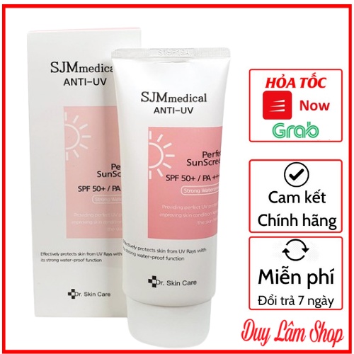 Kem Chống Nắng SJM Medical Anti UV SPF 50 /PA+++ Hàn Quốc - Phù Hợp Mọi Loại Da Dầu Khô Mụn Thường Nhạy Cảm Hỗn Hợp