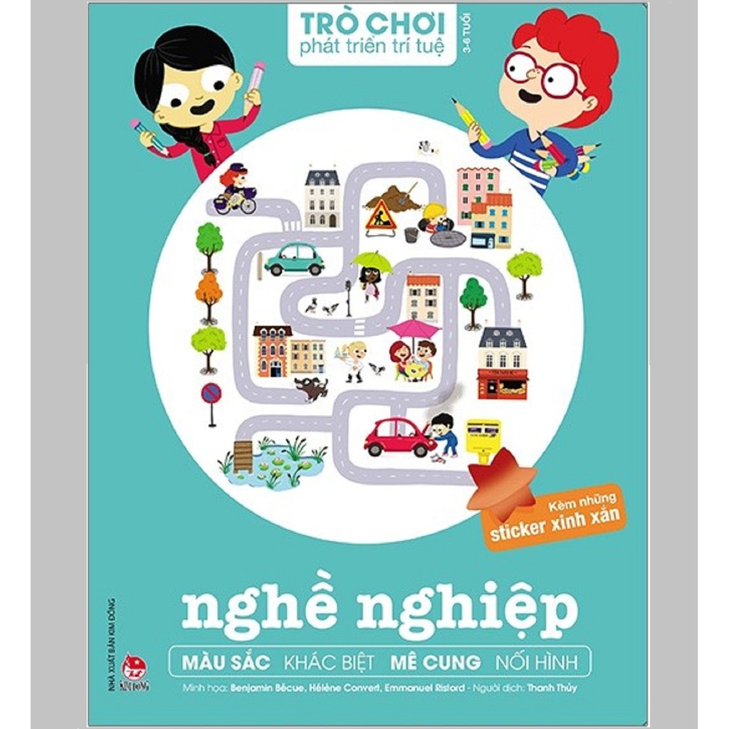 Sách - Trò Chơi Phát Triển Trí Tuệ: Nghề Nghiệp (Kèm Những Sticker Xinh Xắn)