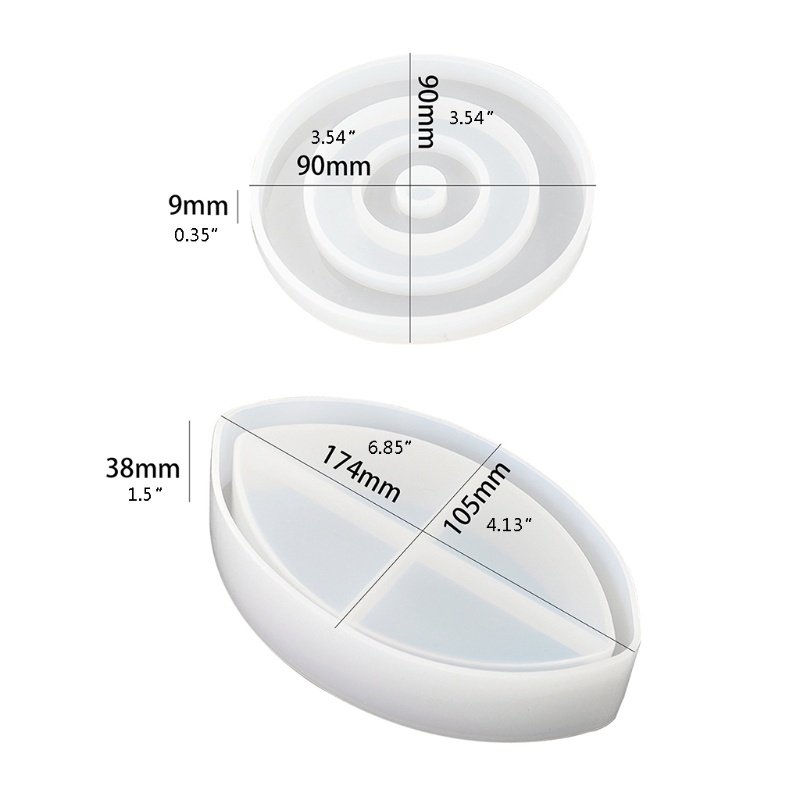 Khuôn Làm Đế Lót Ly Hình Mắt Quỷ Bằng Nhựa Resin