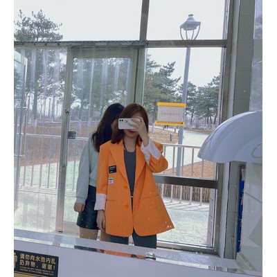 Ảnh thật 3 hình cuối-2W495.Áo blazer streetstyle xuân thu Unisex Hàn Quốc | BigBuy360 - bigbuy360.vn