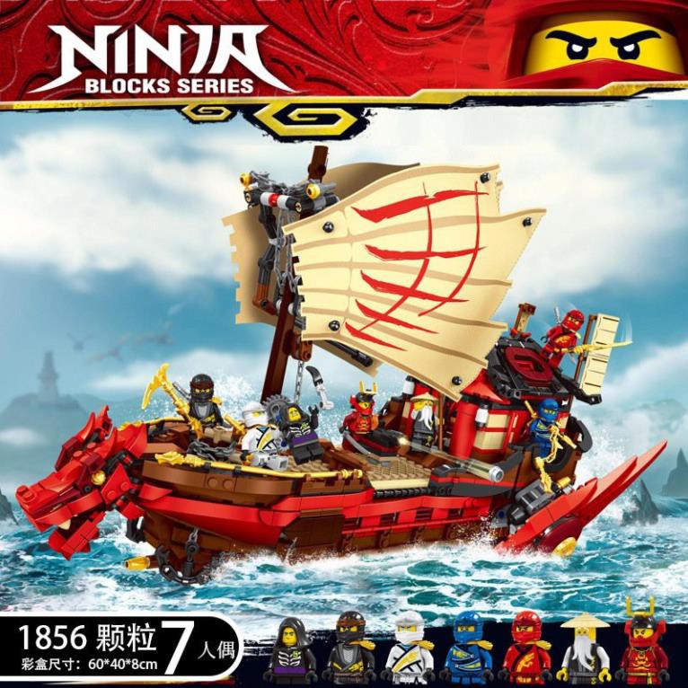 Lego Ninjago - 818 98065 Tàu Rồng Dạng Rút Gọn 566 pcstàu chiến Destiny's Bounty